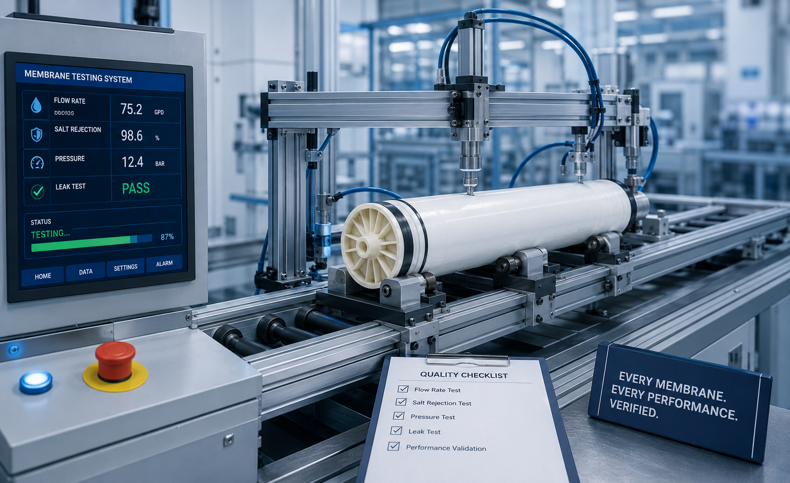 membrane testing report